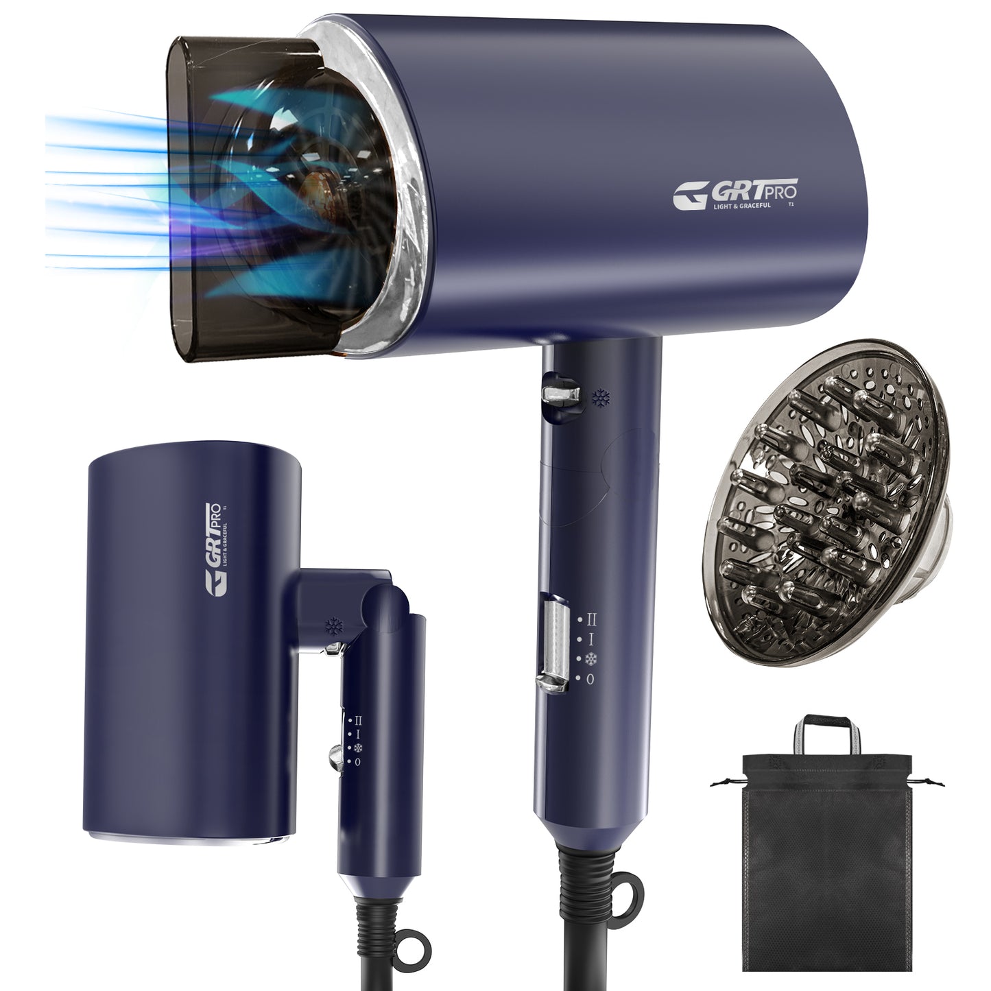 GRT PRO Travel Hair Dryer 2200W T1