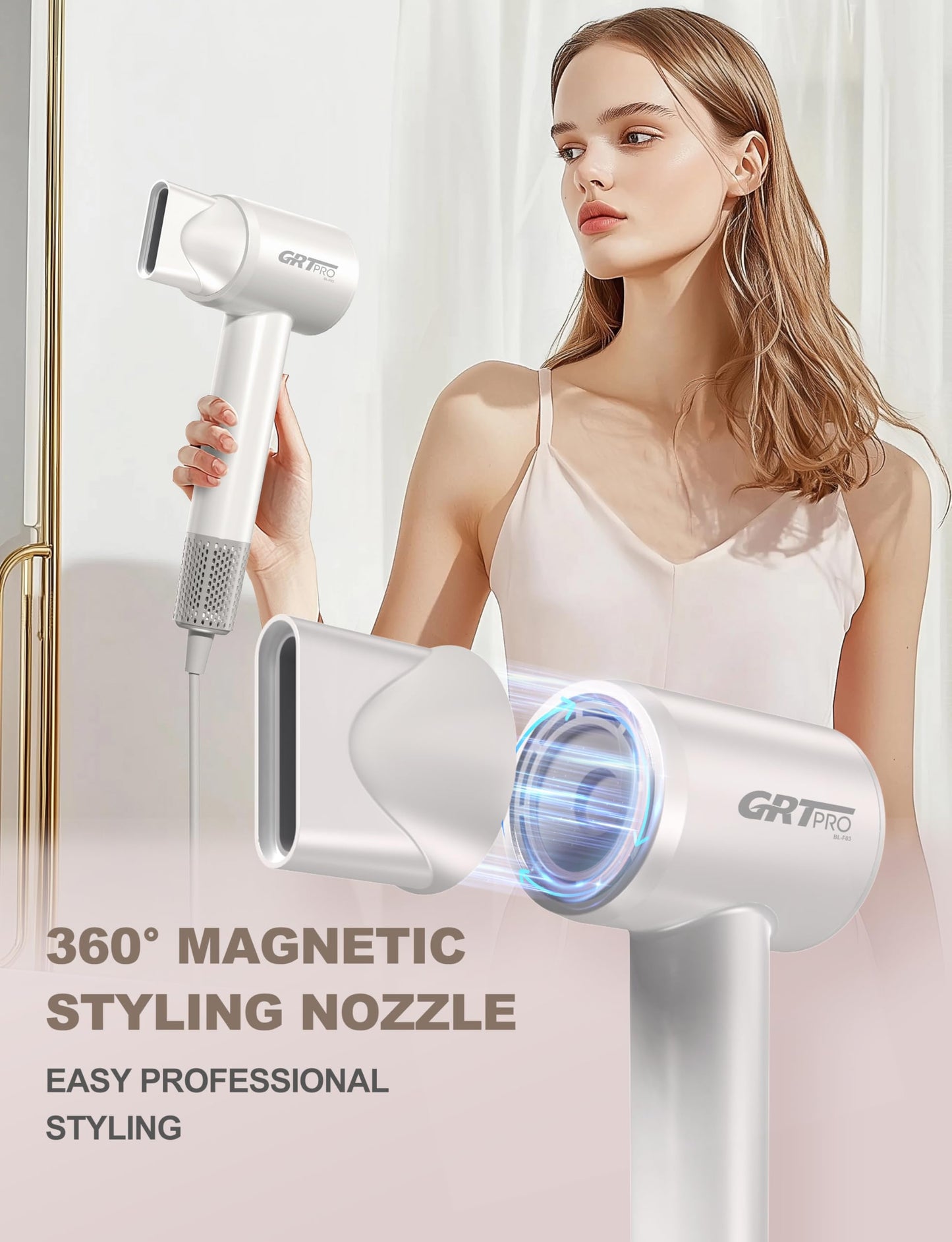GRT PRO Ionic Hair Dryer 2200W BL-F03