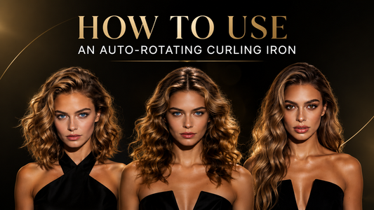 How to Use an Auto-Rotating Curling Iron,Beginner-friendly.