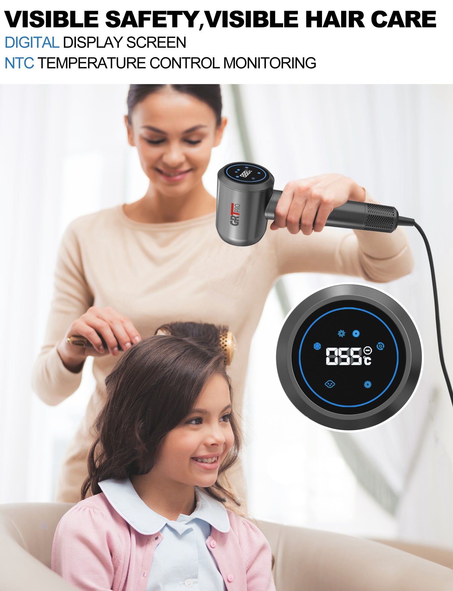 GRT PRO High Speed Hair Dryer BL-F03
