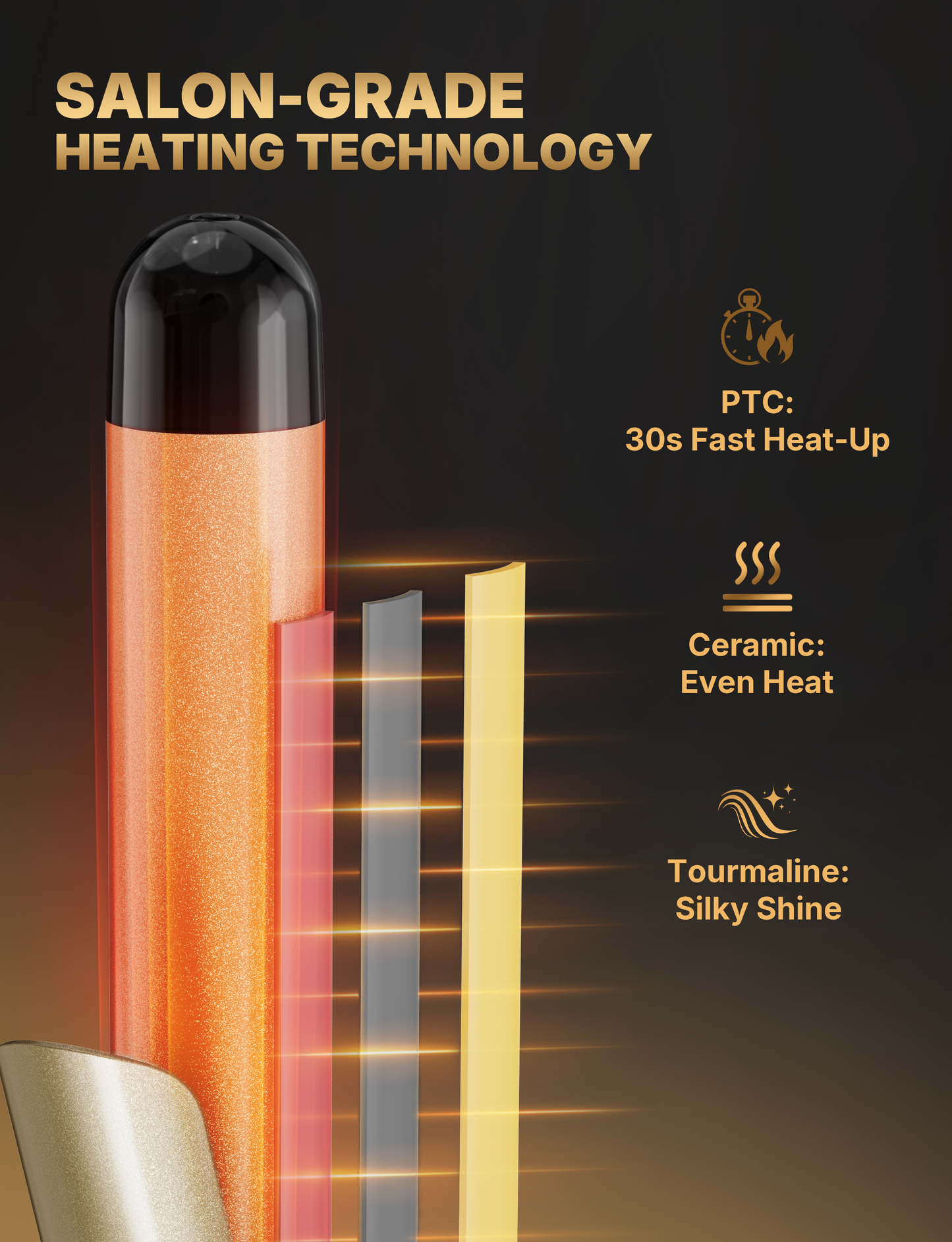 28mm Auto-Rotating Curling Iron, Salon-Grade Professional Curler with 14 Heat Settings 100-230°C, Ceramic Tourmaline Coating, 30s Fast Heat-Up, Auto Shut-Off – for Long & Thick Hair, Bouncy Curls