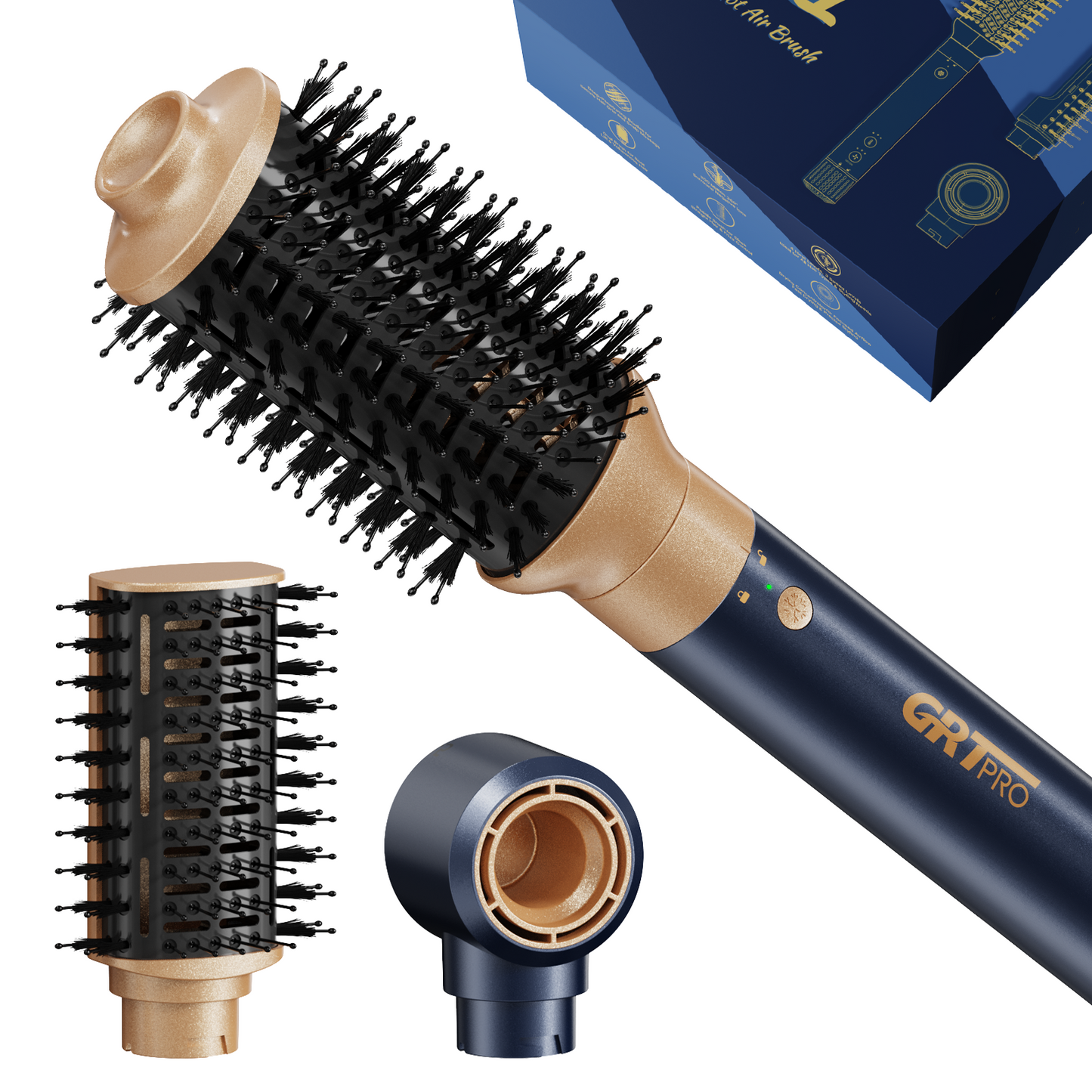3-in-1 Hot Air Styler & Hair Dryer Brush | Negative Ion Multi Hair Styler, One-Step Volumising, Straightening & Blow Drying, High-Speed Motor, for Medium to Long Hair