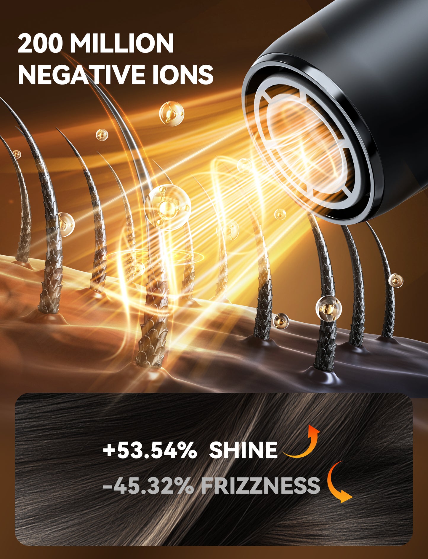 Professional Ionic Hair Dryer Travel Hairdryer 2200W