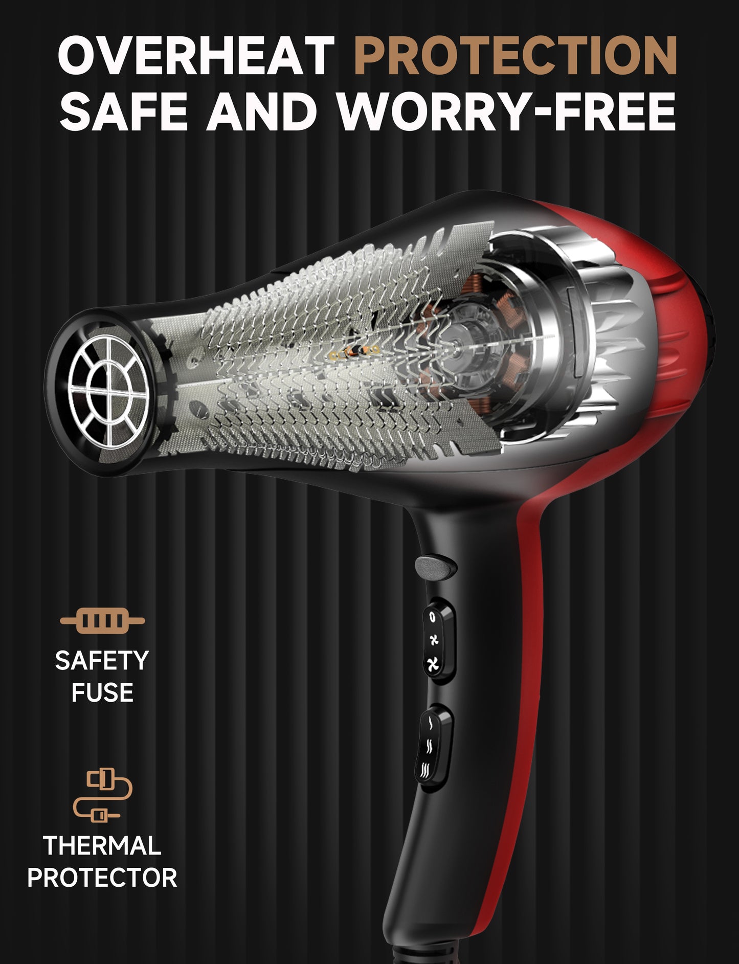 GRT PRO Professional Hair Dryer 2400W  8900